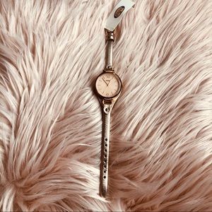 Gold Fossil watch